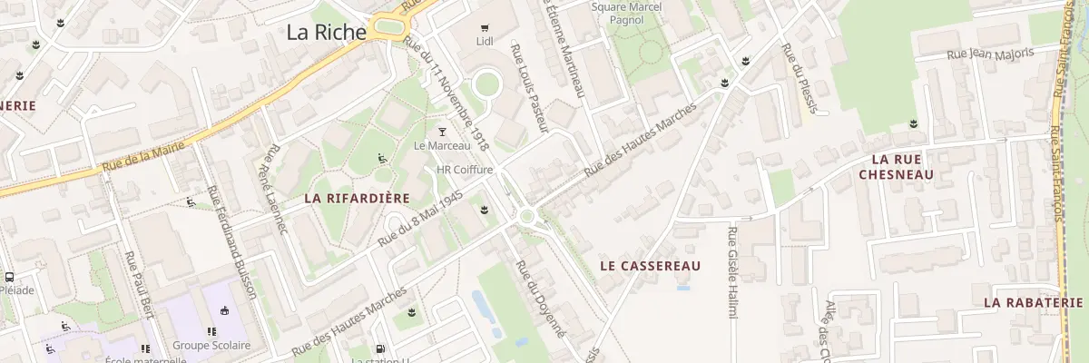 Plan du 23 Rue des Hautes Marches à La Riche