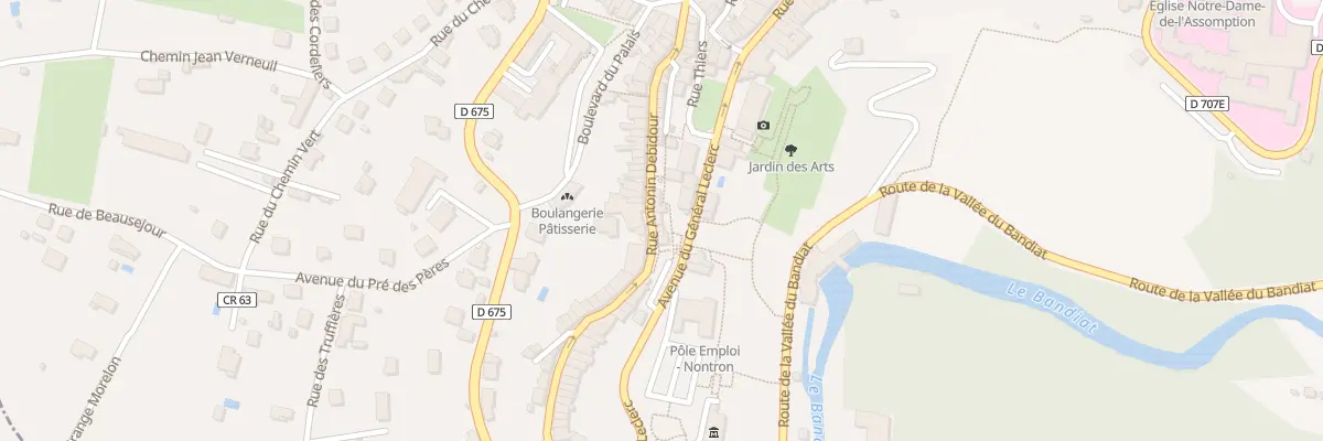 Plan du 53 Rue Antonin Debidour à Nontron