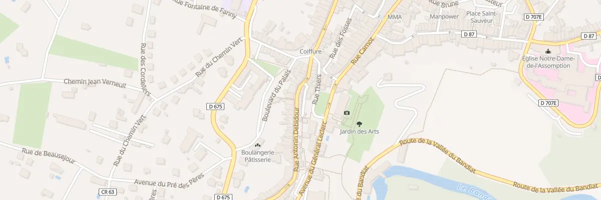 Plan du 21 Rue Antonin Debidour à Nontron