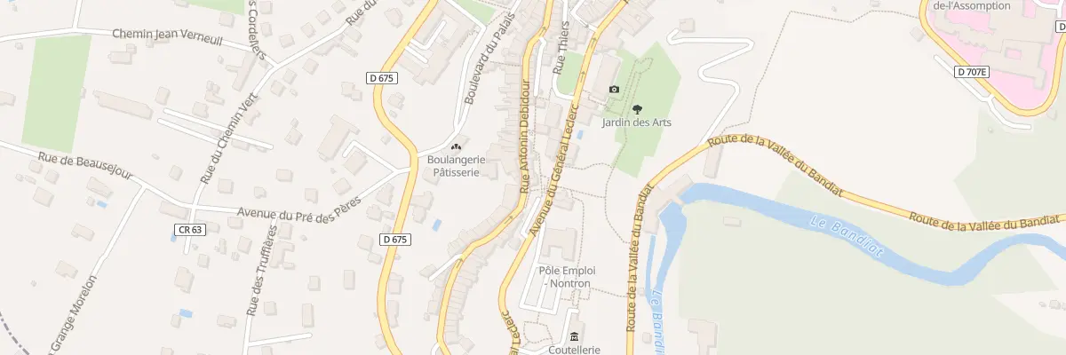 Plan du 55 Rue Antonin Debidour à Nontron