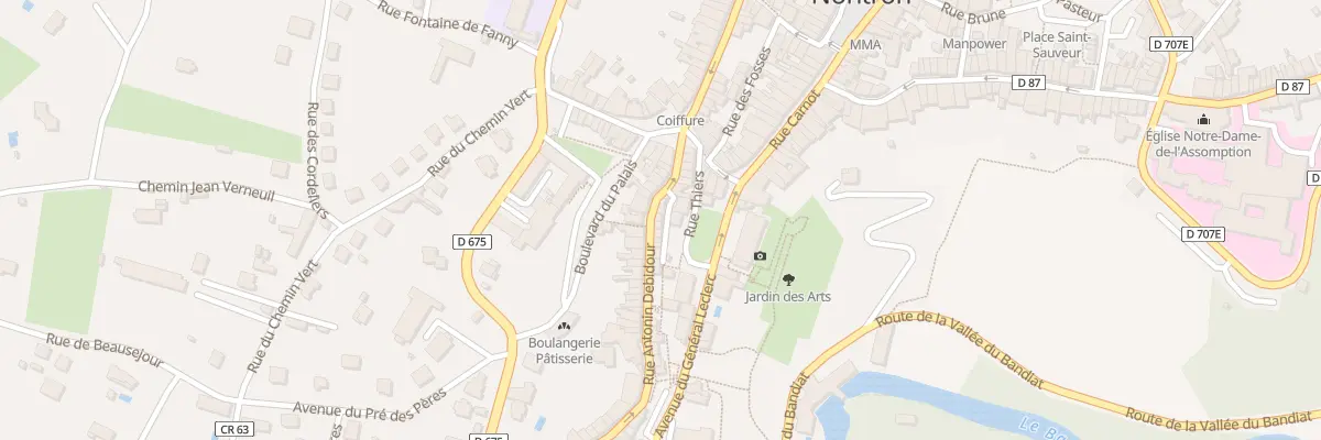 Plan du 103 Rue Antonin Debidour à Nontron