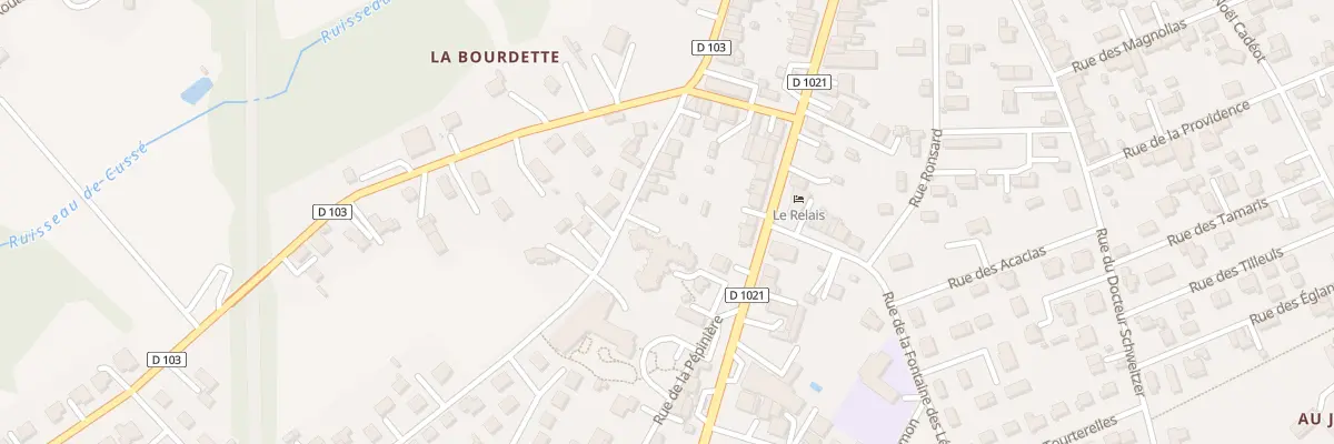 Plan de la Rue de la République à Fleurance