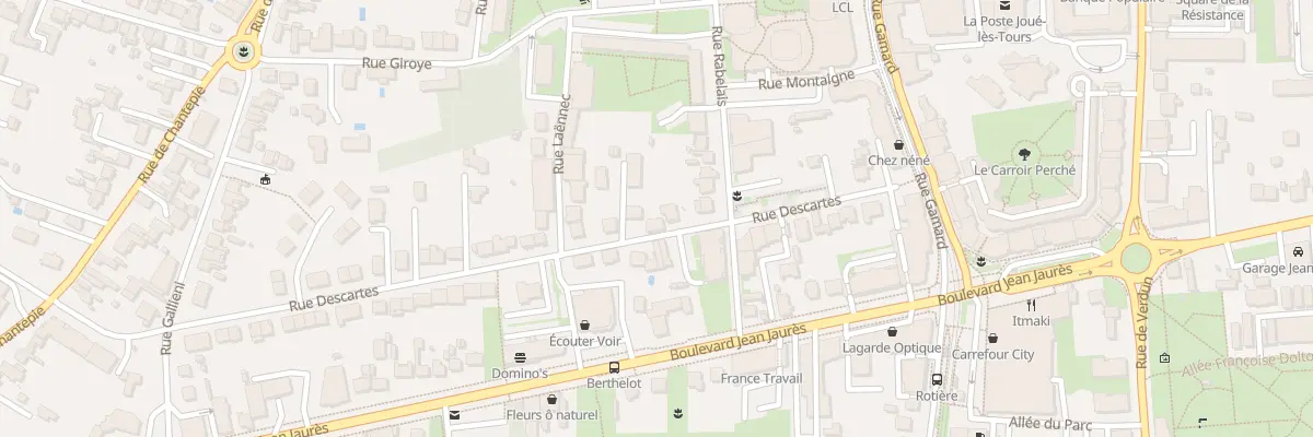 Plan du 19 Rue Descartes à Joué-lès-Tours