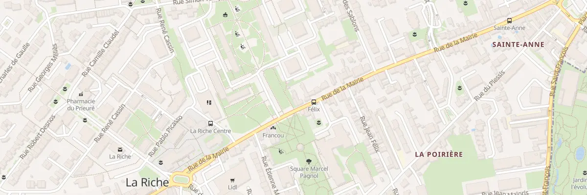 Plan du 77 Rue de la Mairie à La Riche