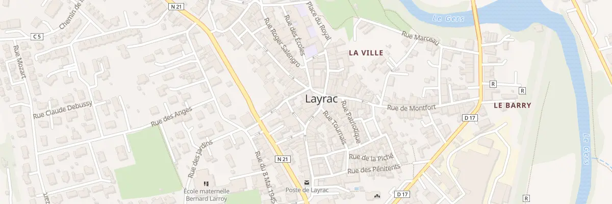 Plan du 16 Pl Jean JAURÈS à Layrac
