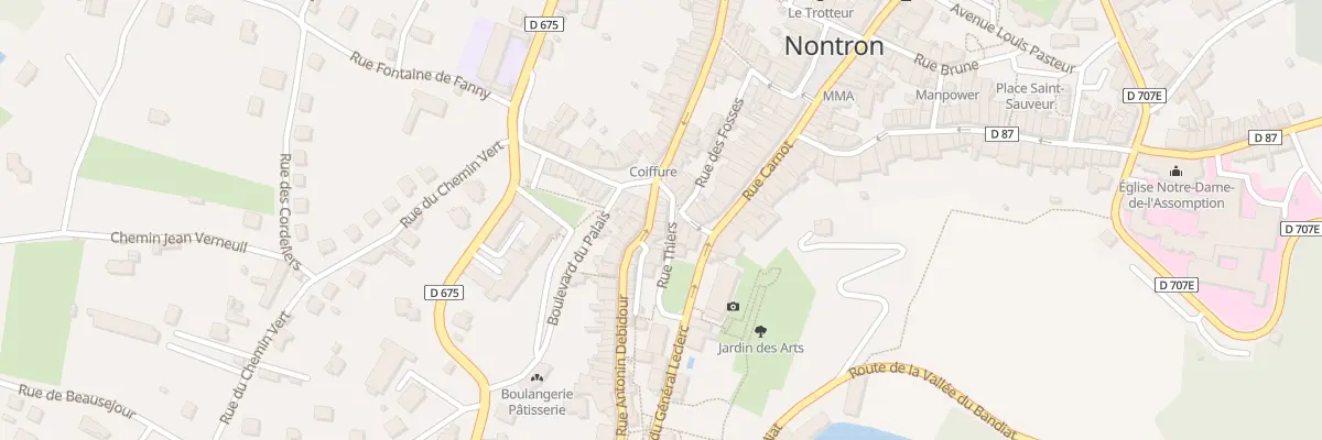 Plan du 5 Rue Antonin Debidour à Nontron