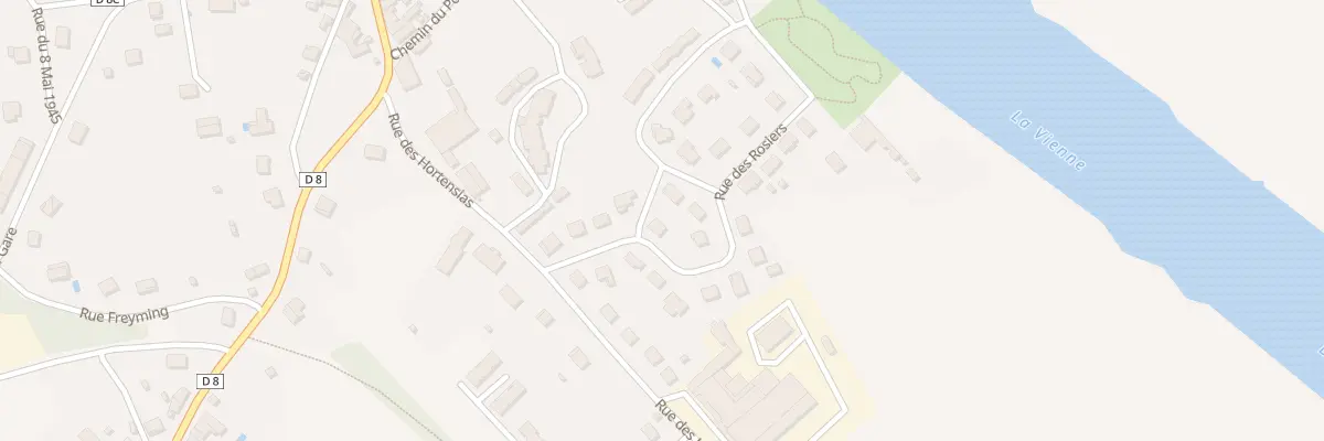 Plan du 9 Rue des Rosiers à Availles-Limouzine