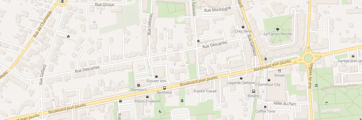 Plan du 22 Rue Descartes à Joué-lès-Tours