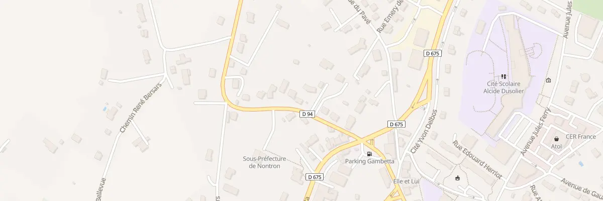 Plan du 116 Rte de la Manganèse à Nontron