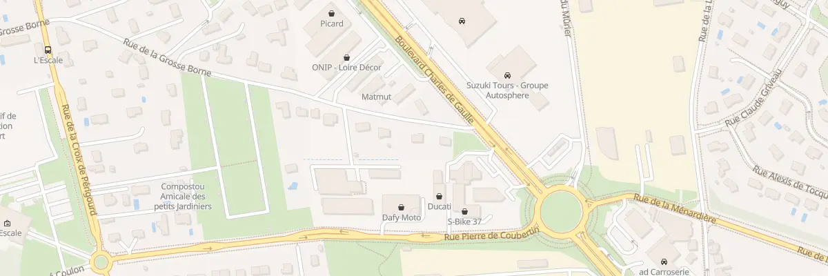 Plan de la Rue de la Grosse Borne à Saint-Cyr-sur-Loire