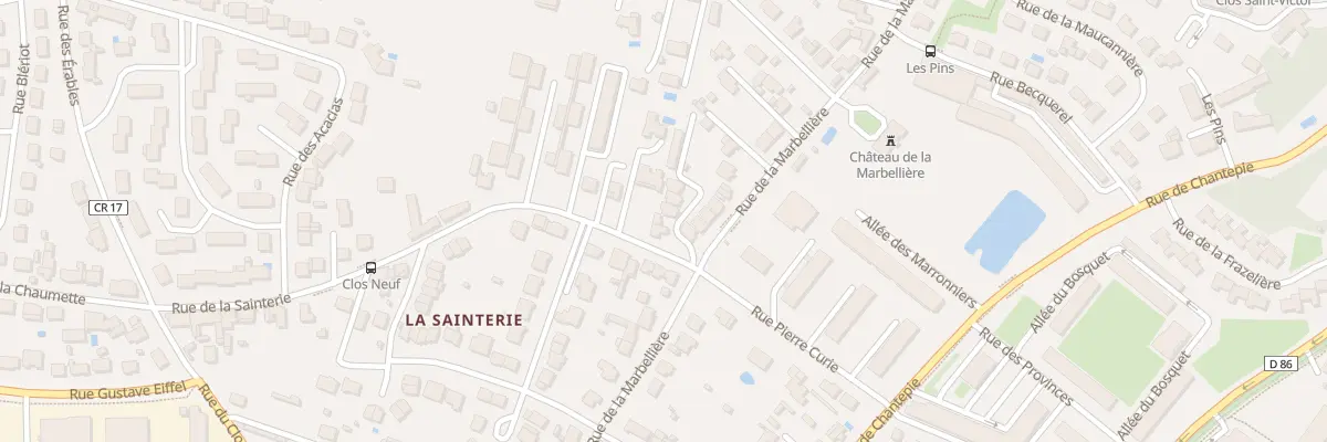 Plan du 1 Rue de la Sainterie à Joué-lès-Tours