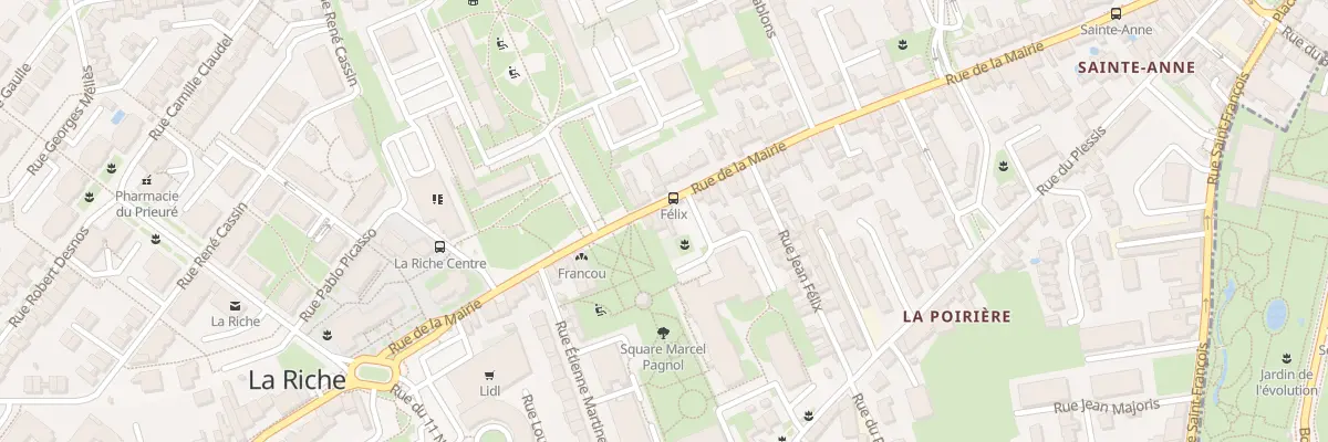 Plan du 76B Rue de la Mairie à La Riche