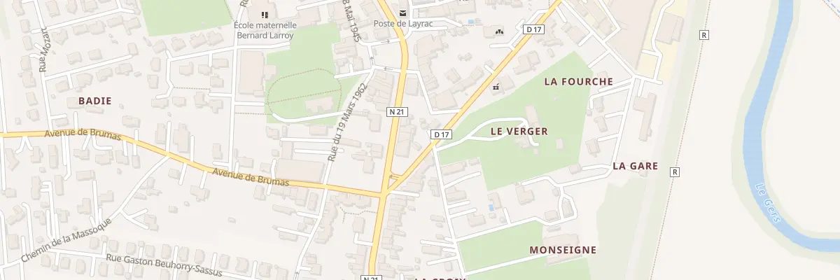 Plan du 85 Av JEAN COULOM à Layrac