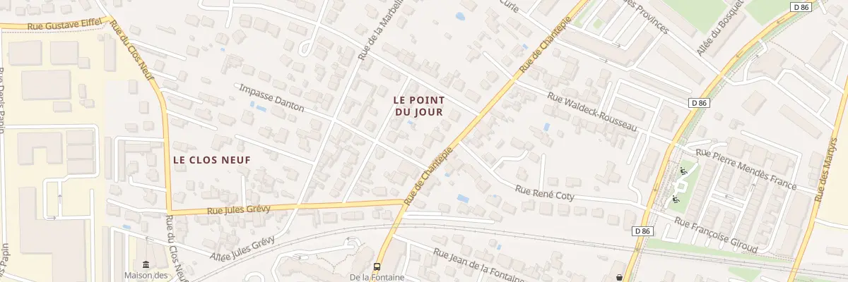 Plan du 25 Rue de Chantepie à Joué-lès-Tours