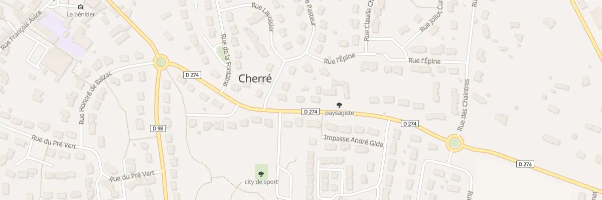 Plan du 5 Rte de Cormes Cherre à Cherré-Au