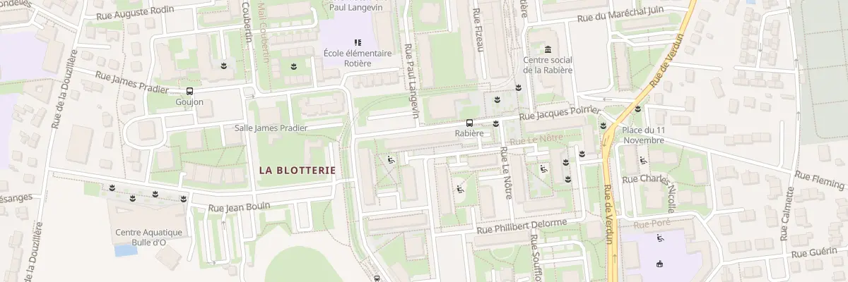 Plan du 16 Rue Jacques Poirrier à Joué-lès-Tours