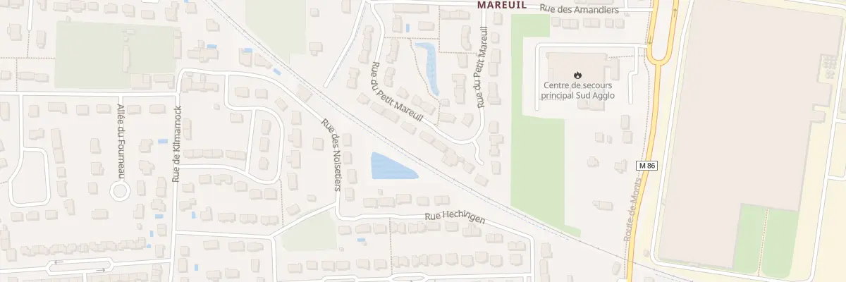 Plan du 20 Rue du Petit Mareuil à Joué-lès-Tours