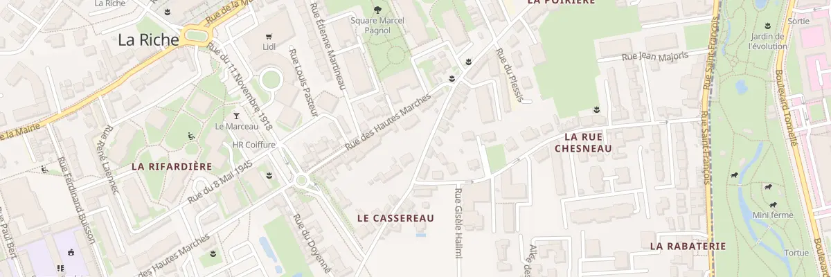 Plan du 8 Rue des Hautes Marches à La Riche