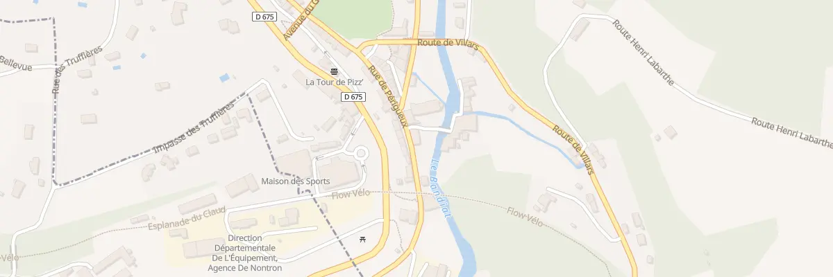 Plan du 23 Rue de Périgueux à Nontron