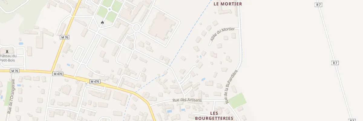 Plan du 10 All des Artisans à Mettray