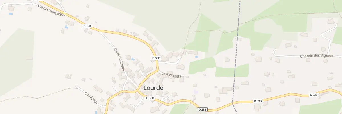 Plan du 24 Le Village à Lourde