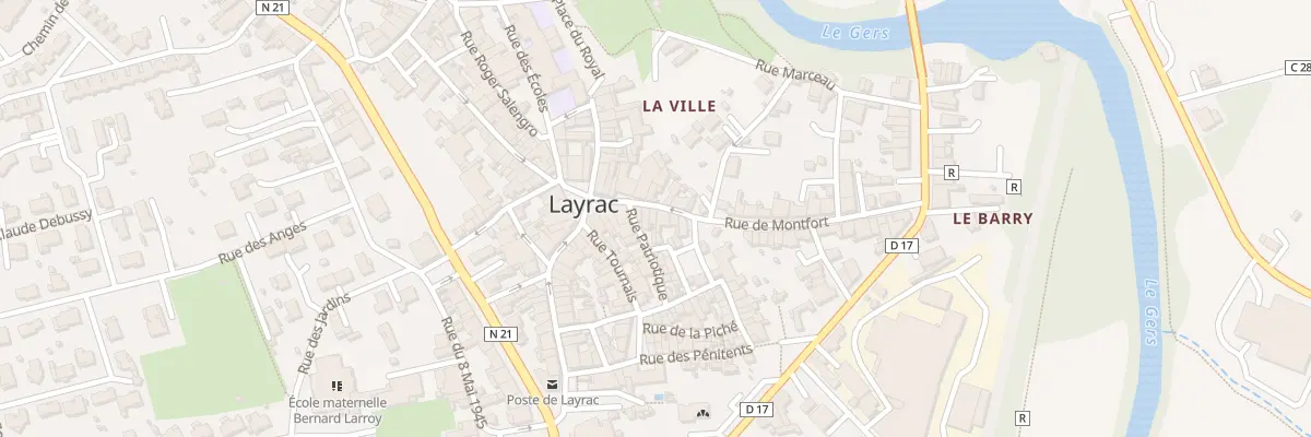 Plan du 29 Rue DE MONTFORT à Layrac