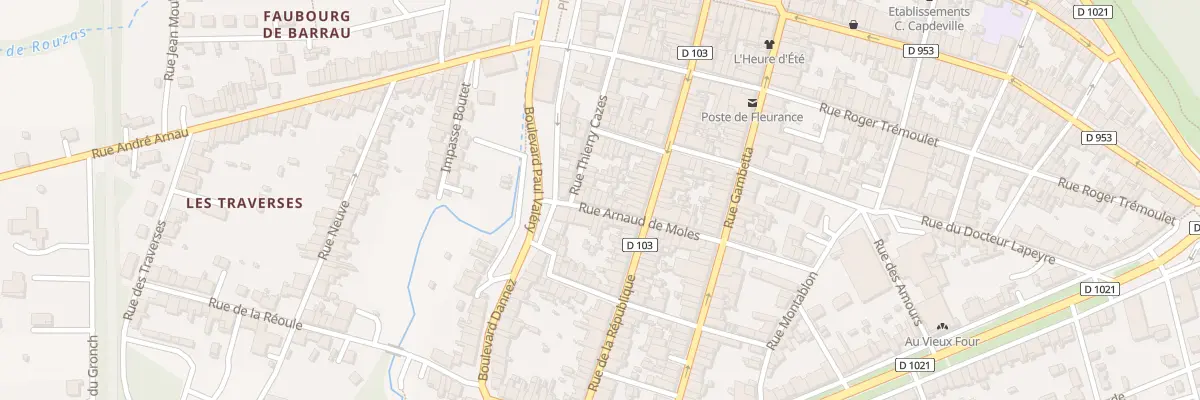 Plan du 30 Rue Arnaud de Moles à Fleurance