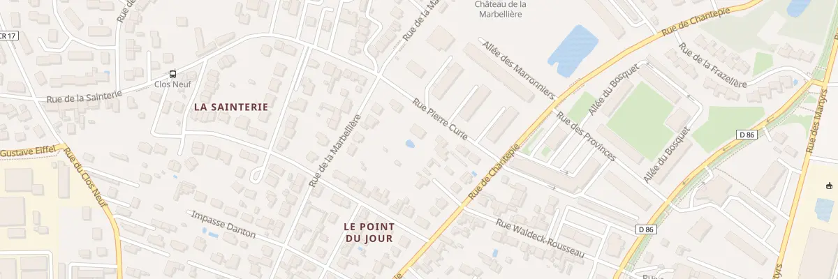 Plan du 10 Rue Pierre Curie à Joué-lès-Tours