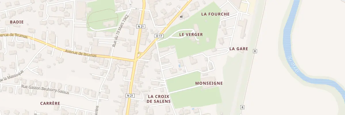 Plan du 75 Che de MONSEIGNE à Layrac
