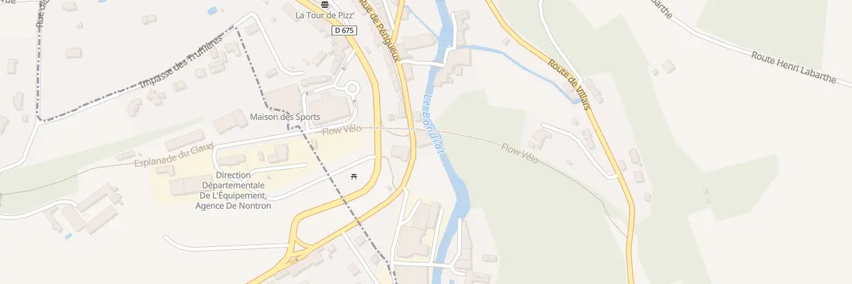 Plan du 137 Rue de Périgueux à Nontron