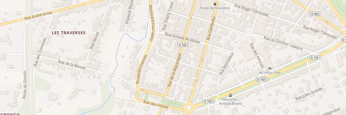 Plan du 10 Rue de la Oume à Fleurance