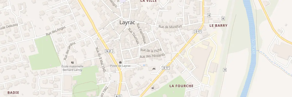 Plan du 23 Rue de LA PICHE à Layrac