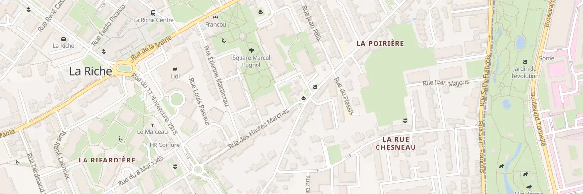 Plan du 3 Rue des Hautes Marches à La Riche