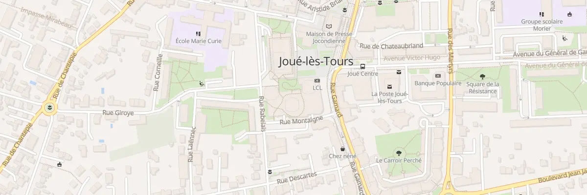 Plan du 1 Jardin Montaigne à Joué-lès-Tours