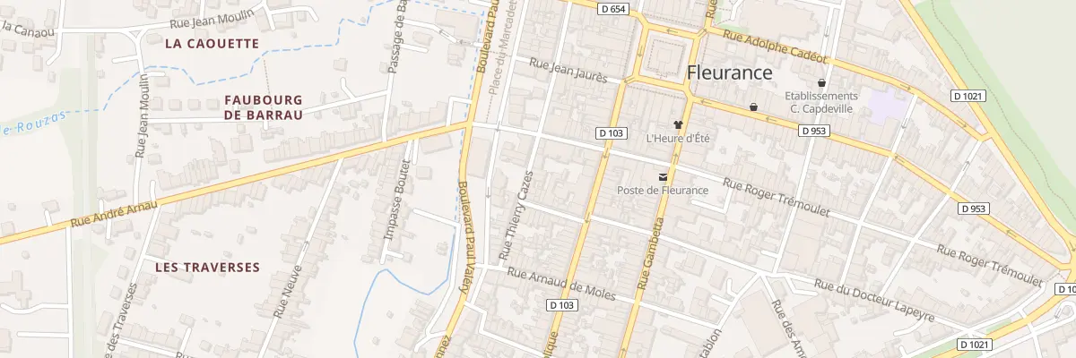 Plan du 12 Rue Thierry Cazes à Fleurance