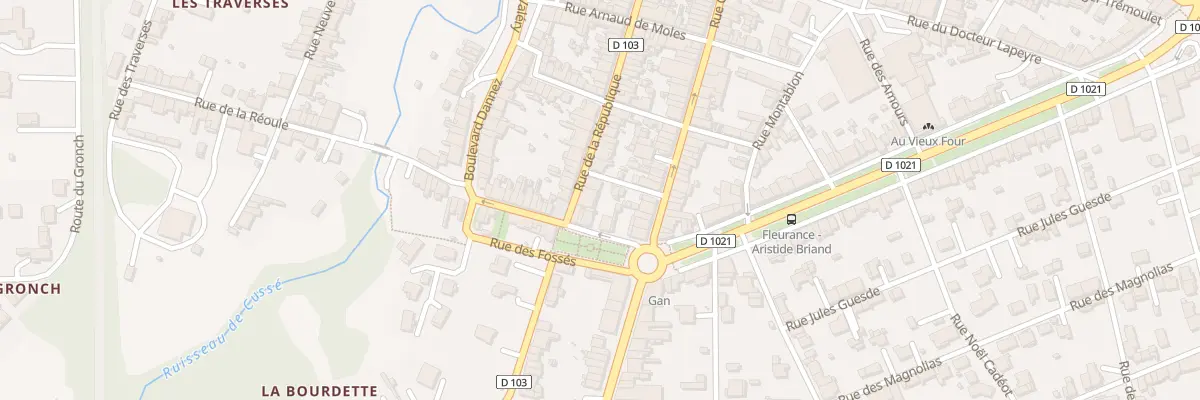Plan du 34 Rue de la République à Fleurance