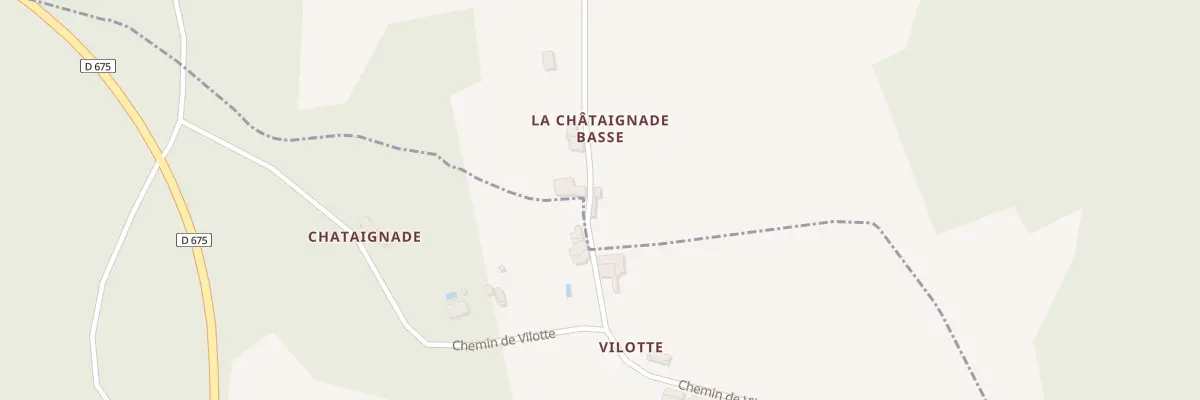 Plan du 142C La Chataignade à Champagnac-de-Belair