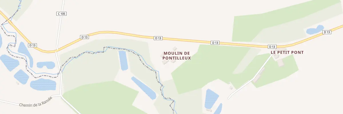 Plan du 5128A Le Moulin de Pontilleux à Sainte-Cérotte