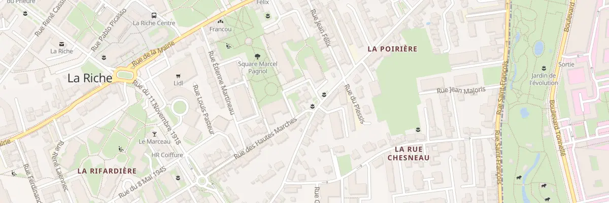 Plan du 1B Rue des Hautes Marches à La Riche