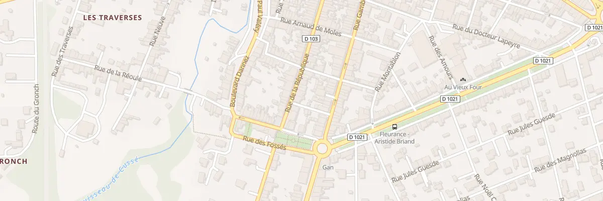 Plan du 38 Rue de la République à Fleurance