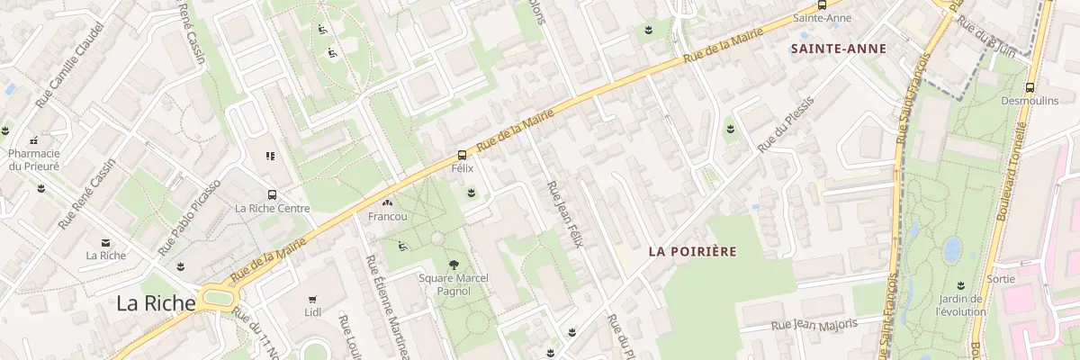 Plan du 7 Rue Jean Félix à La Riche