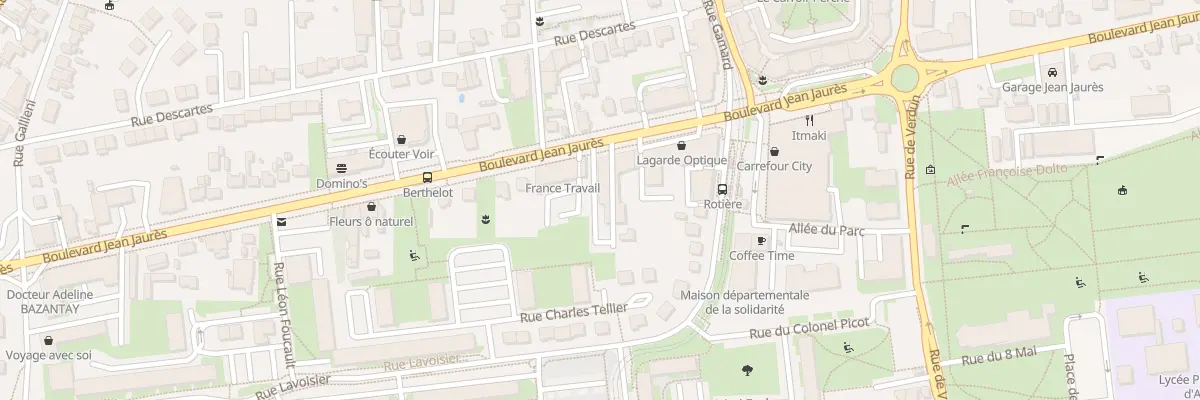Plan du 86 Bd Jean Jaurès à Joué-lès-Tours
