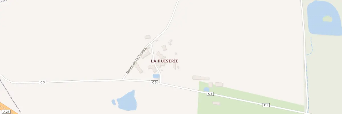 Plan du 70 Rte de la Puiserie à Cerelles
