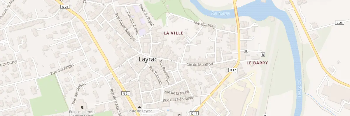 Plan du 53 Rue DE MONTFORT à Layrac