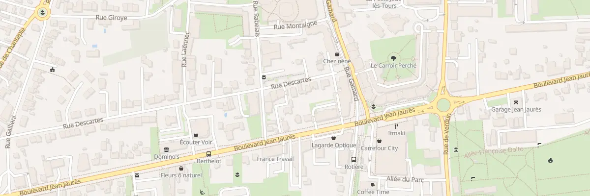 Plan du 12 Rue Descartes à Joué-lès-Tours