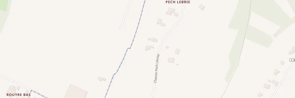 Plan du 359 Che Pech Levrier à Lédat