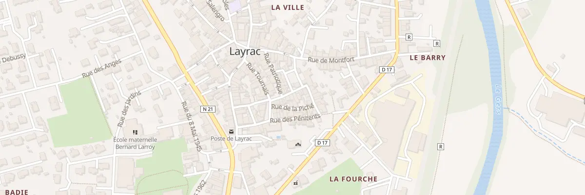 Plan du 40 Rue des BEAUX à Layrac