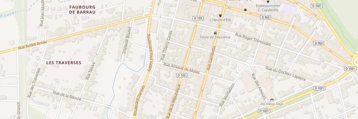 Plan du 51 Rue de la République à Fleurance