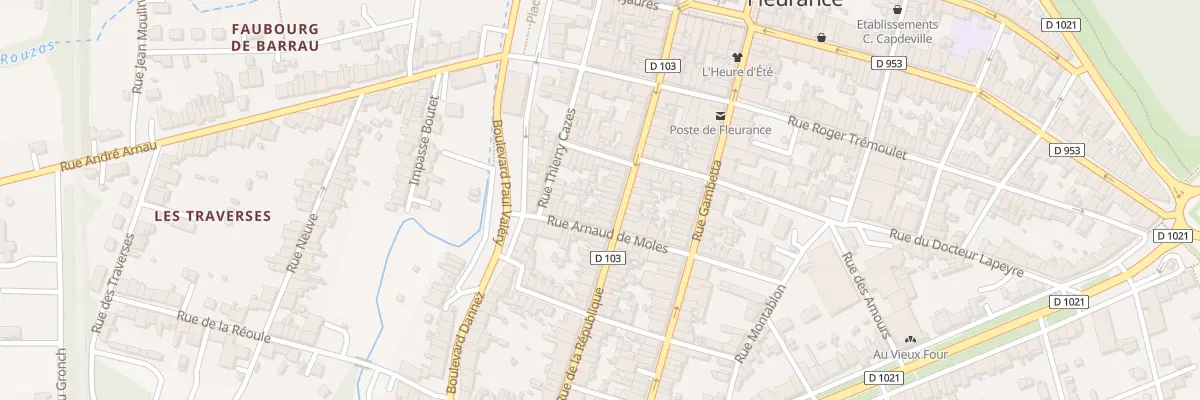 Plan du 53 Rue de la République à Fleurance