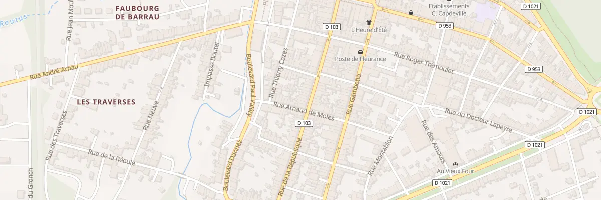 Plan du 49 Rue de la République à Fleurance
